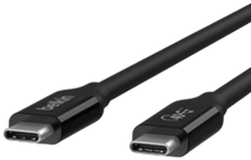 Belkin USB4 Kabel, USB-C/USB-C, 40 Gbit/s, 100W, 0.8m, schwarz