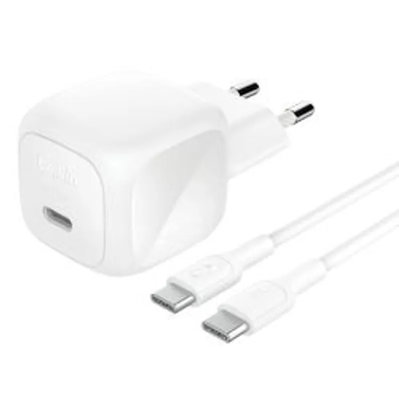 Belkin 45W USB-C Ladegerät PD und PPS inkl.USB-C Kabel 1m,weiß
