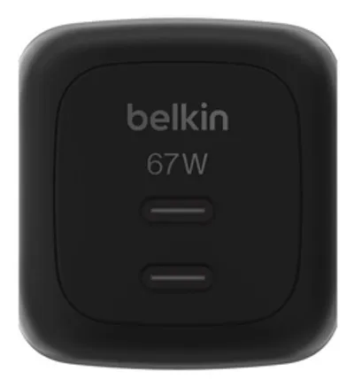 Belkin 67W Dual USB-C Ladegerät Power Delivery und PPS, black