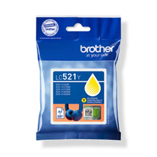 Patrone Brother LC-521Y Gelb  DCPJ1260x/1310x/1360x/1460x