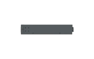 Conmutador de fibra Cambium Networks cnMatrix EX3024F visto desde arriba en rack con puertos y ventilación para redes Conmutador de fibra Cambium Networks cnMatrix EX3024F visto desde arriba en rack con puertos y ventilación para redes