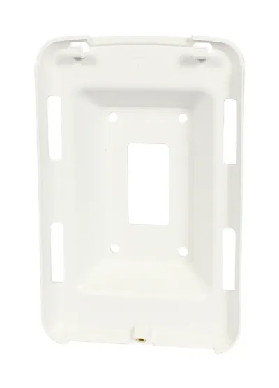 Adaptateur de montage Cambium Networks 430H/425 en plastique blanc avec découpe centrale et quatre trous de vis pour Adaptateur de montage Cambium Networks 430H/425 en plastique blanc avec découpe centrale et quatre trous de vis pour