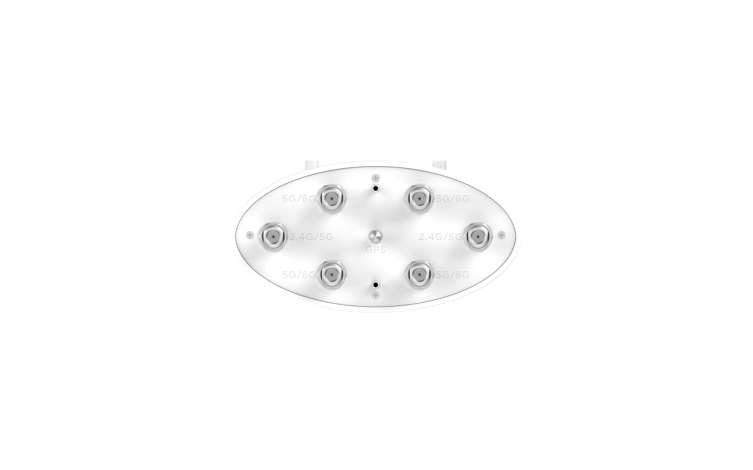 Punto de acceso exterior WiFi 6e tri-banda Cambium XE3-4TN con 6 antenas hexagonales 5G/6G, GPS central y conectividad