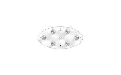Access point WiFi 6e outdoor Cambium XE3-4TN con 6 antenne tri-banda (2,4G/5G/6G) e modulo GPS, vista frontale per