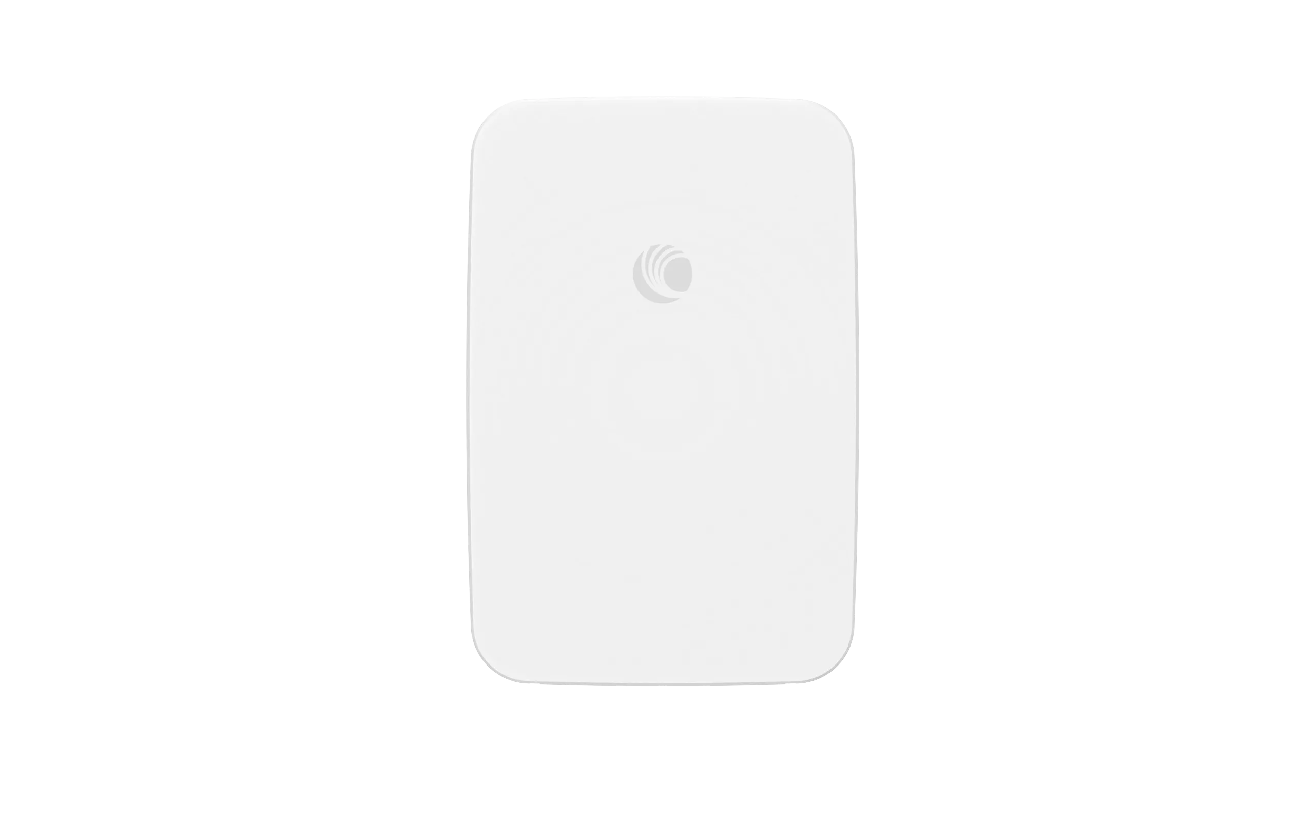 Punto de acceso inalámbrico Cambium XV2-23T WiFi6 AX3000 para exteriores en vista frontal con carcasa blanca y logo gris.