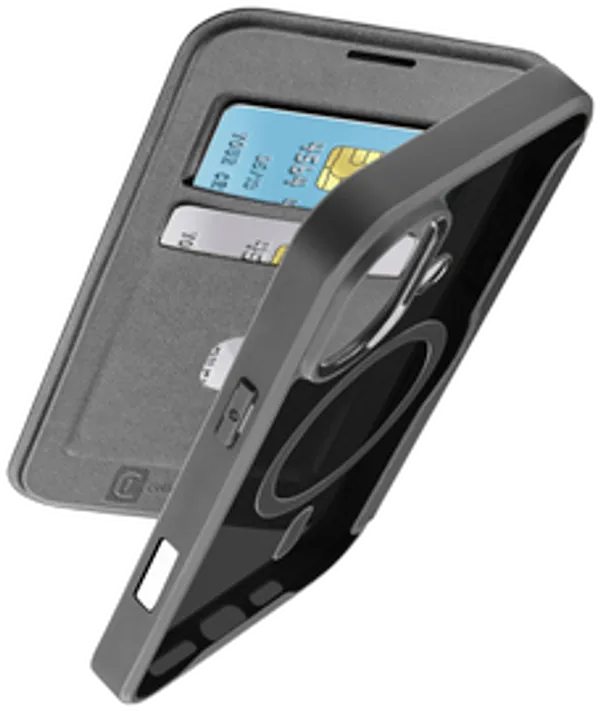 Cellularline Book Case Daily MAG iPhone 16 Black