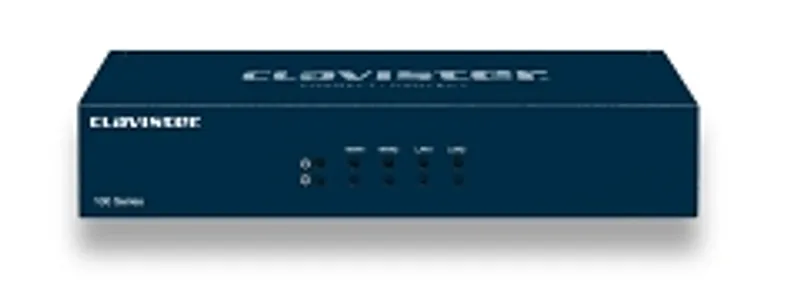 Clavister NetWall 110 - Desktop 4x1GbE, 1 Gbps Firewall, 100 Mbps IPSec, 128000 Concurrent Sessions, 50 IPSec Tunnels, 128 VLAN, 10 Virtual Routers, cOS Core, External Power Supply Unit.