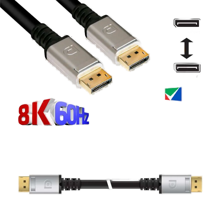 Club3D DisplayPort-Kabel 1.4 HBR3 32,4Gb/s 4m 8K60Hz St/St retail Club3D DisplayPort-Kabel 1.4 HBR3 32,4Gb/s 4m 8K60Hz St/St retail