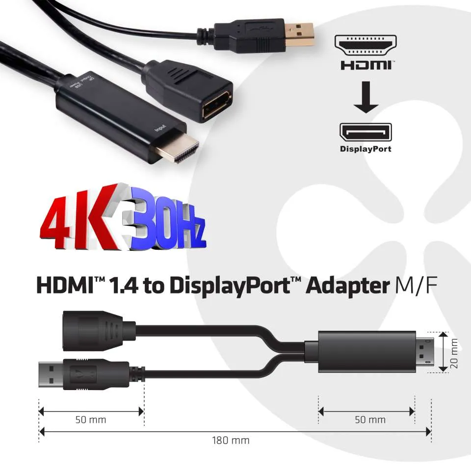 Adapter HDMI => DisplayPort *Club3D*
