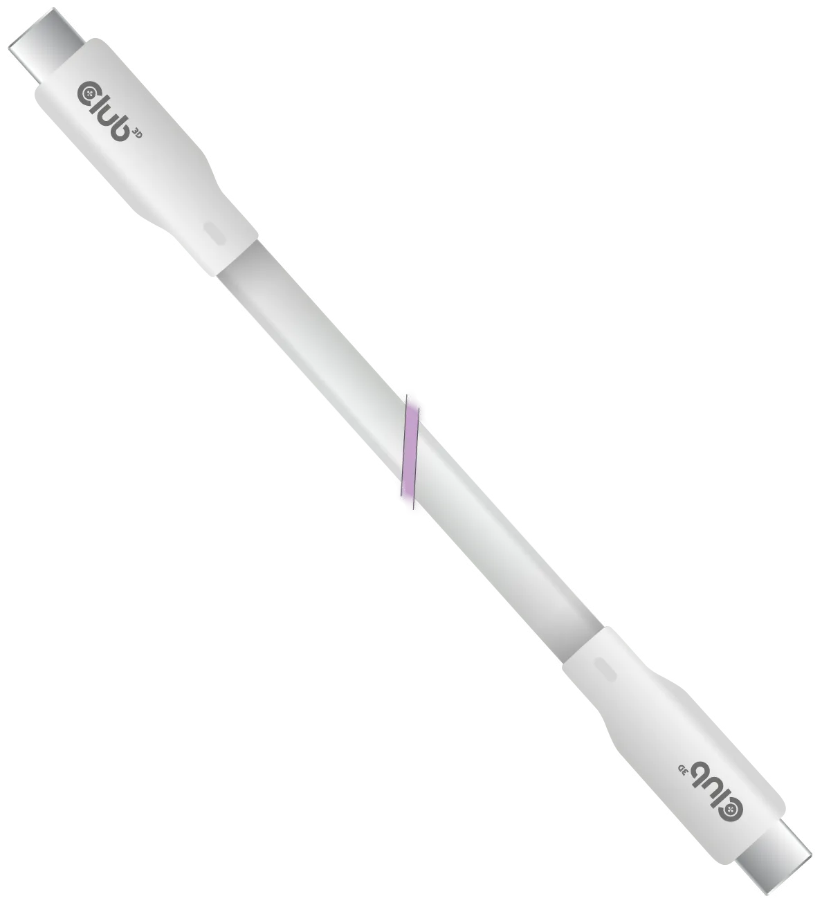 Club3D Lifestyle USB-C Kabel  PD 240W,20Gbps  2m weiß  St/St retail