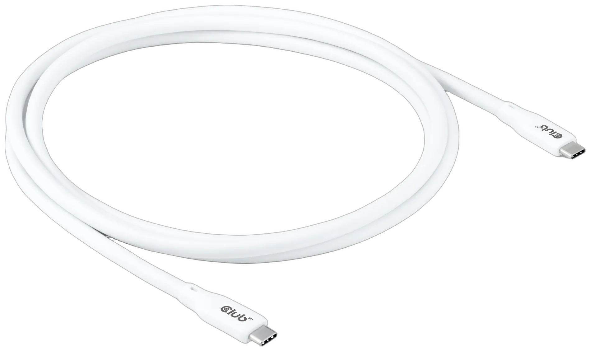 Club3D Lifestyle USB-C Kabel  PD 240W,20Gbps  2m weiß  St/St retail