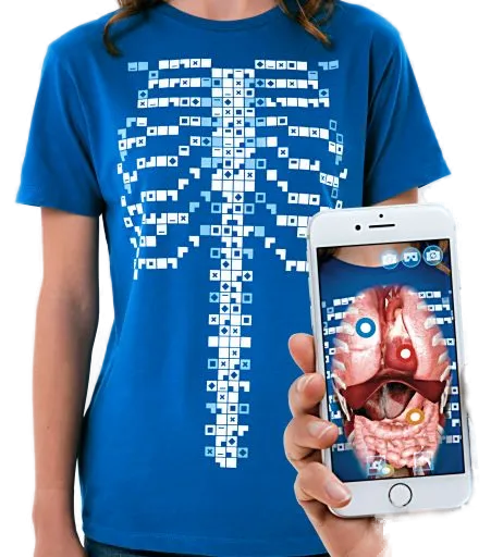 Curiscope MINT Virtuali-tee, Augmented Reality T-Shirt, Größe L für Erwachsene Curiscope MINT Virtuali-tee, Augmented Reality T-Shirt, Größe L für Erwachsene