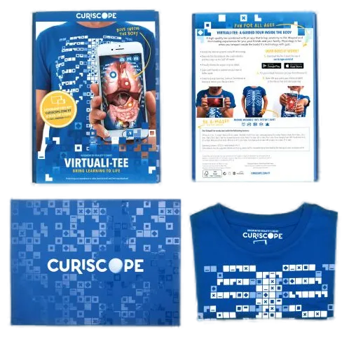 Curiscope MINT Virtuali-tee, Augmented Reality T-Shirt, Größe L für Erwachsene Curiscope MINT Virtuali-tee, Augmented Reality T-Shirt, Größe L für Erwachsene