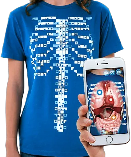 Curiscope MINT Virtuali-tee, Augmented Reality T-Shirt, Größe S für Erwachsene Curiscope MINT Virtuali-tee, Augmented Reality T-Shirt, Größe S für Erwachsene