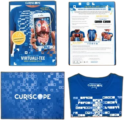 Curiscope MINT Virtuali-tee, Augmented Reality T-Shirt, Größe M für Kinder