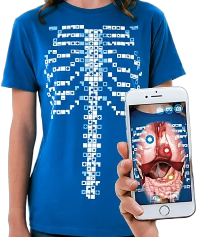 Curiscope MINT Virtuali-tee, Augmented Reality T-Shirt, Größe S für Kinder