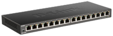 D-Link DGS-1016S 16-Port 10/100/1000Mbps Unmanaged Gigabit Ethernet Switch