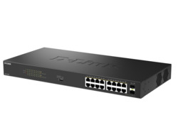 D-Link DGS-1018P Unmanaged Gigabit Ethernet (10/100/1000) Power over Ethernet (PoE) Black