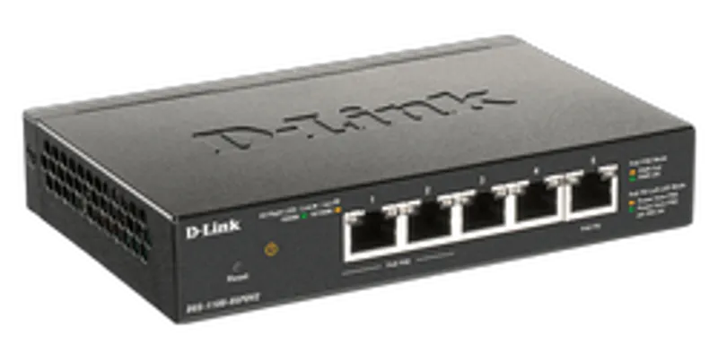 Switch       D-Link DGS-1100-05PDV2 PoE-powered  5*GE PoE retail