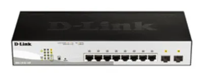 Switch 280mm D-Link DGS-1210-10P 2*SFP/ 8*GE PoE retail