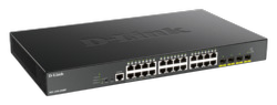 Switch 440mm D-Link DGS-1250-28XMP 4*SFP+/24*GE PoE+ retail