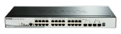 Switch 440mm D-Link DGS-1510-28P 2*SFP/2*SFP+/24*GE PoE retail
