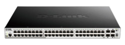Switch 440mm D-Link DGS-1510-52XMP 4*SFP+/48*GE PoE retail