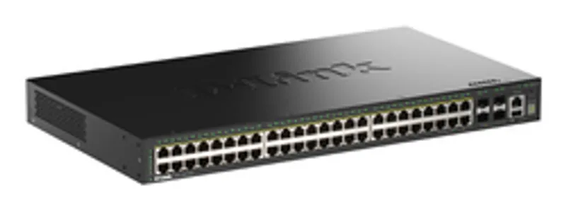 Switch 440mm D-Link DGS-1530-52P 4*SFP+/48*GE PoE retail