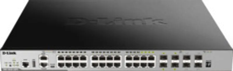 D-Link DGS-3630-28PC/SI network switch Managed L3 Gigabit Ethernet (10/100/1000) Power over Ethernet (PoE) Black, Grey