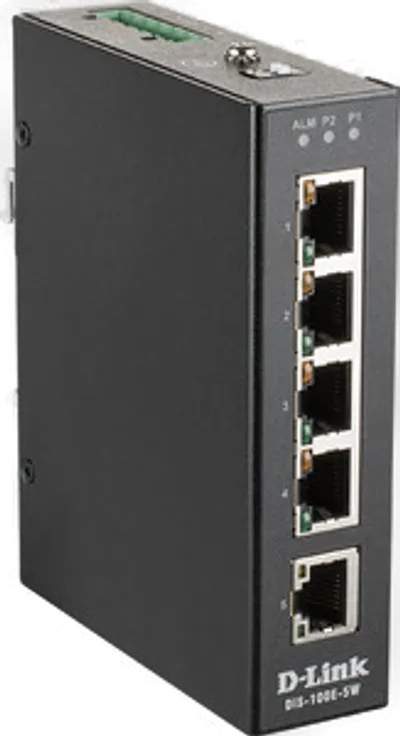 D-Link DIS-100E-5W network switch Unmanaged L2 Fast Ethernet (10/100) Black