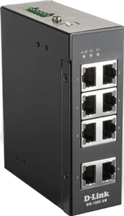 D-Link DIS-100E-8W network switch Unmanaged L2 Fast Ethernet (10/100) Black