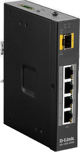 D-Link DIS-100G-5PSW Switch Industrial PoE Gigabit con SFP