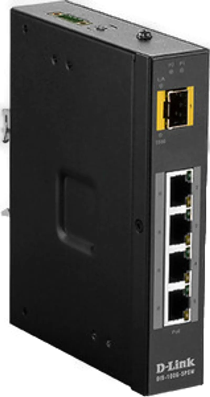 D-Link DIS-100G-5PSW Switch Industrial PoE Gigabit con SFP
