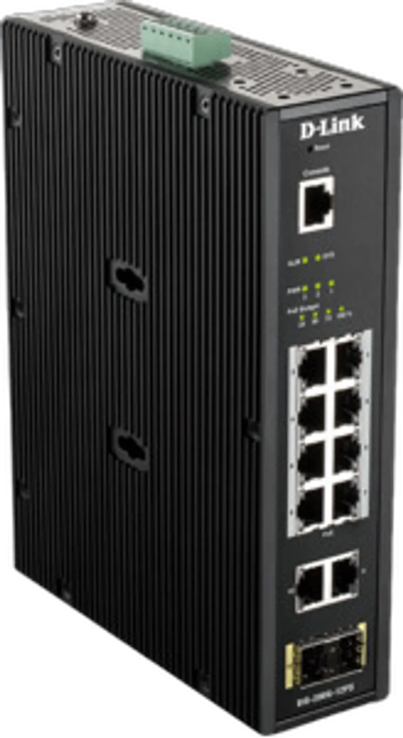 D-Link DIS-200G-12PS Industrial Gigabit Smart Managed PoE Switch 12-Port