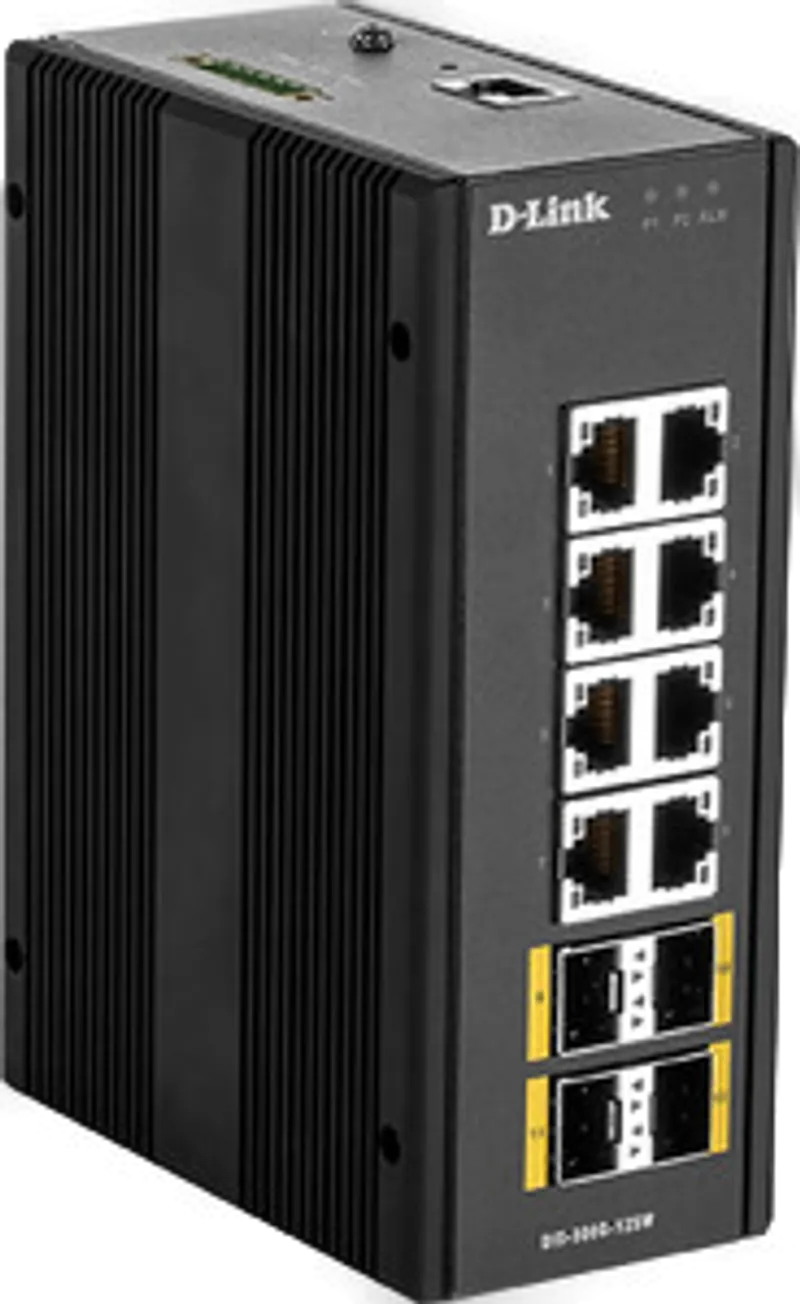 D-Link DIS-300G-12SW Commutateur Industriel Géré Gigabit avec SFP