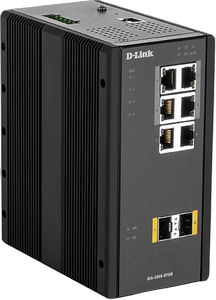 D-Link DIS-300G-8PSW Industrial Gigabit Managed PoE Switch mit SFP