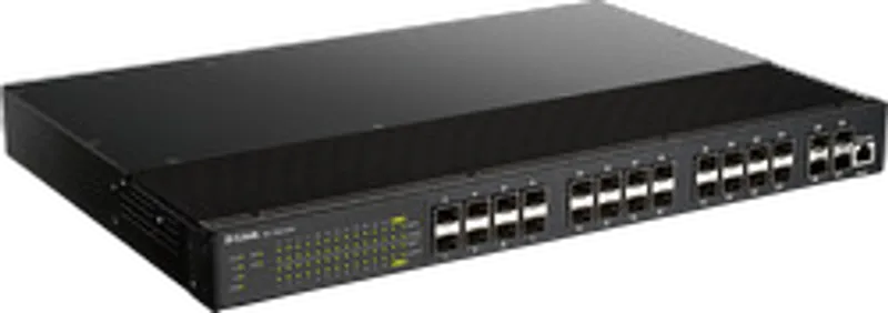 D-Link DIS-700G-28XS Industrie Layer 2+ Glasfaser Switch, 28 Port