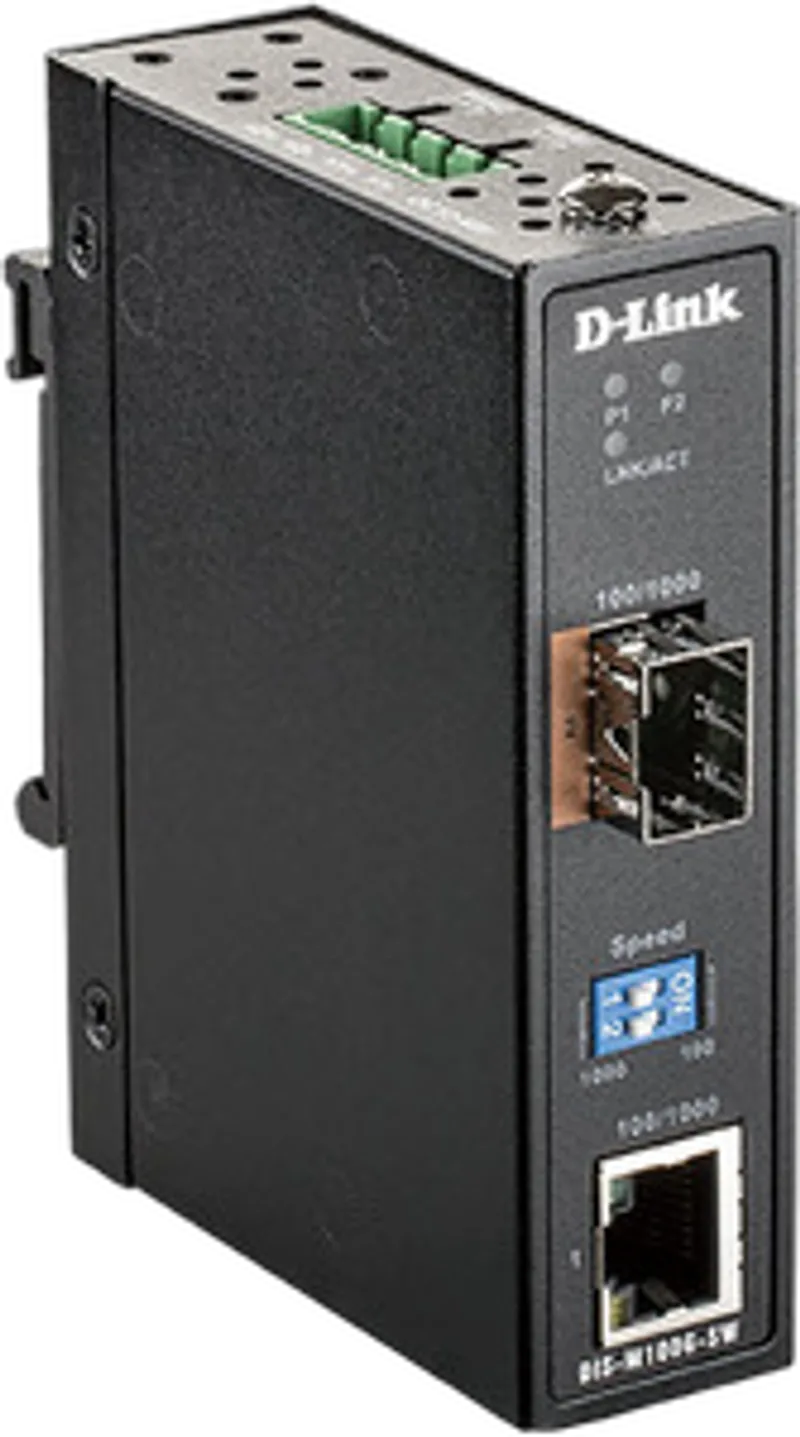D-Link DIS-M100G-SW Conversor de Medios Gigabit Industrial