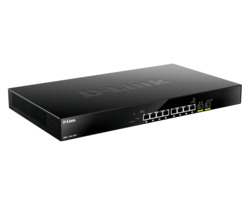 D-Link DMS-1100-10TP network switch Managed L2 2.5G Ethernet (100/1000/2500) Power over Ethernet (PoE) 1U Black