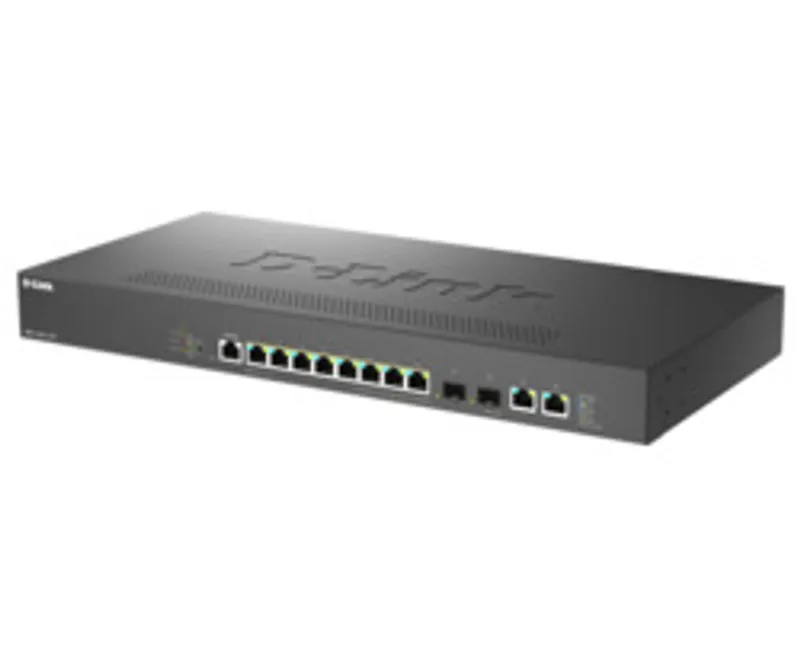D-Link DMS-1250-12TP/E-12-Port PoE M-Gigabit Smart Mngd Switch