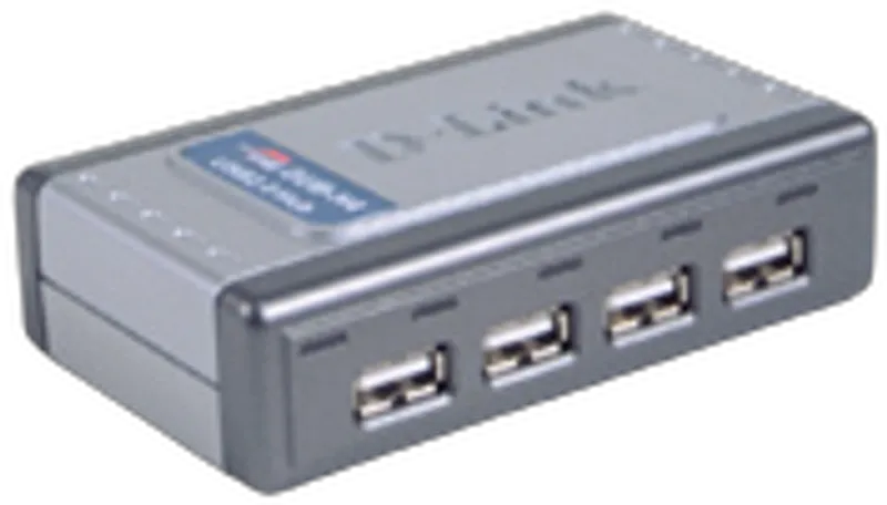 D-Link DUB-H4    4-Port USB2 Hub mit Netzteil        schwarz retail