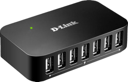 D-Link DUB-H7 USB 2.0 Type-B 480 Mbit/s Black