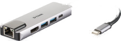 D-Link DUB-M520  5-in-1 USB-C Hub mit HDMI/USB-PD/GBE retail