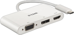 D-Link DUB-V310  3-in-1 USB-C Video Adapter VGA/HDMI/DP retail