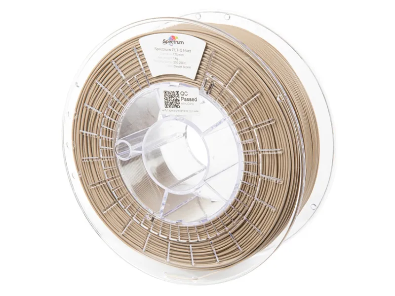 DELOCK M12 Cable L-coded 5 Pin Straight to Right Angle PUR 3M, spool of beige 3D printer filament on transparent plastic