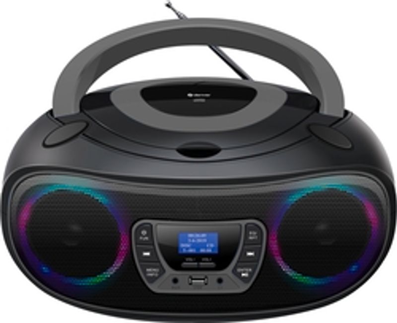 Denver DAB+ Boombox Mit DAB+/FM-Radio, Bluetooth-Funktion,grey