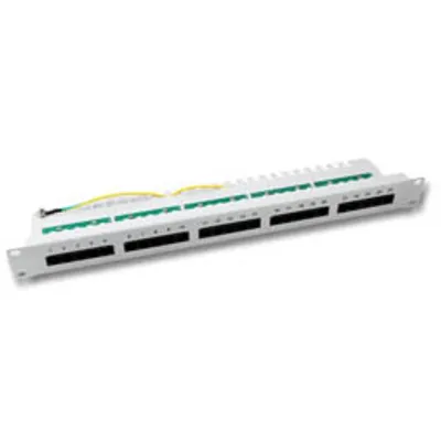 EFB Patchpanel 50xRJ45 8/4 1HE ISDN, grau, Cat. 3
