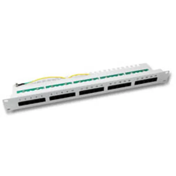 EFB Patchpanel 50xRJ45 8/4 1HE ISDN, grau, Cat. 3