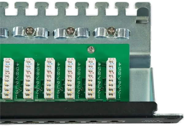 EFB Patchpanel STP 24xRJ45 Cat.6, 19" 1HE, grau