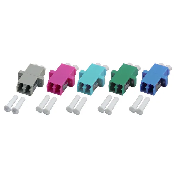 LWL-Kupplung,LC-Buchse/LC-Buchse, 50/125u Multimode, duplex, PVC, OM2